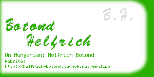 botond helfrich business card